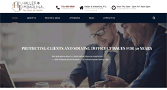 Desktop Screenshot of hallerlaw.com